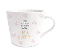 Grafik-Werkstatt Tazza da caffè con 100% vero oro, tazza in porcellana, 420 ml, caffè con torte