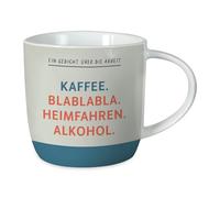 Grafik-Werkstatt Tazza da caffè con scritta, 300 ml, in porcellana