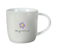 Grafik-Werkstatt Tazza da caffè con scritta, 300 ml, in porcellana, colore: bianco