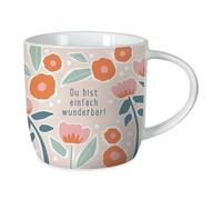 Grafik-Werkstatt Tazza da caffè con scritta in lingua tedesca Du bist einfach wunder, 300 ml