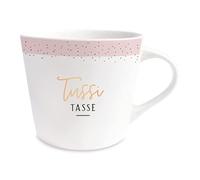 Grafik-Werkstatt Tazza da caffè in 100% vero oro | Tazza in porcellana | 420 ml | Tazza Tussi Bianco, 61566
