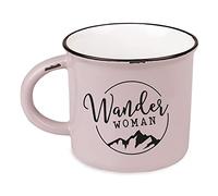 Grafik-Werkstatt Tazza da caffè vintage | Tazza in ceramica da regalare | 400 ml | alpin | Wander Woman, rosa