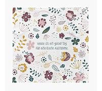 Grafik-Werkstatt Tovaglioli con frase | Confezione da 20 | 12,5 x 12,5 cm | Bianco | Guter Tag