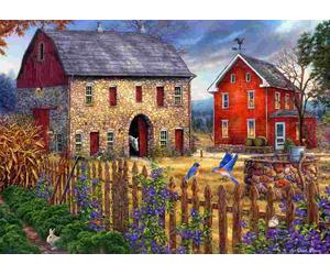 Grafika - Puzzle Chuck Pinson: La canzone degli uccelli azzurri - 500 Pezzi