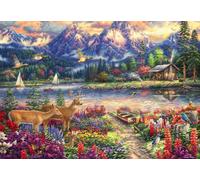 Grafika - Puzzle Chuck Pinson: Maestà della montagna primaverile - 1000 Pezzi