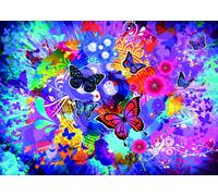 Grafika - Puzzle Fiori colorati e farfalle - 500 Pezzi