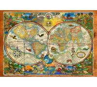 Grafika - Puzzle Mappa delle creature della Terra - 1000 Pezzi