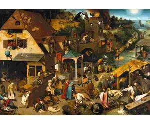 Grafika - Puzzle Pieter Bruegel: I proverbi olandesi, 1559 - 2000 Pezzi