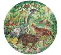 Grafika Puzzle rotondo - Gatti di tigre nella giungla - 501 pezzi