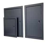 Grafite Accesso Pannello Metallo Ispezioni Porta Portellone Servizio Punto Muro