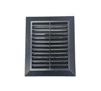 Grafite Griglia di Ventilazione 140mm x 170mm Con Montaggio Telaio E Fly Screen