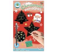 Grafix Ciondoli natalizi in carta kraft arcobaleno, 9 pezzi, set fai da te per albero di Natale