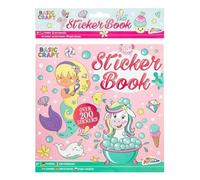 Grafix libro di adesivi unicorno sirena - giocattoli creativi per bambini