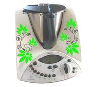 Grafix ST02 - Adesivi per Bimby, motivo floreale, colore: Verde