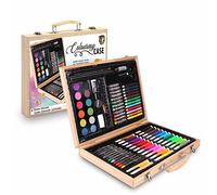 Grafix Valigetta Colori | Set da colorare 86 pezzi | Include pastelli, pennarelli, pastelli a cera, acquerelli e molto ancora | Adatto per artisti piccoli e grandi | Facile da trasportare
