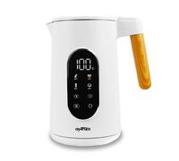 Grafner Bollitore in acciaio inox con regolazione della temperatura, 40°C-100°C, ampio display, funzione di mantenimento del calore e funzione memoria, 4 programmi, doppia parete, 1,7 litri, 2200 Watt