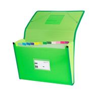 Grafoplás 02963020-Cartella divisoria con soffietto, formato foglio, verde