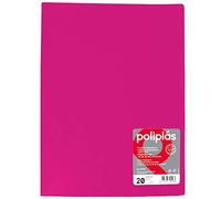 Grafoplas 1451654 - Cartella di 20 buste, formato protocollo, Copertina in PP, colore: fucsia