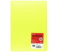 Grafoplas 1461661 - Cartella da 50 buste, formato foglio, Copertina in PP, colore: giallo neon
