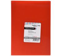 Grafoplas 1471751 - Portalistini a 30 buste, formato protocollo, copertina in polipropilene, colore: rosso