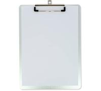 Grafoplás 1550100 - Porta carta in alluminio A4, con pinza ad alta pressione, bordi arrotondati