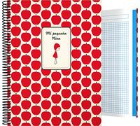 Grafoplás 16501937 Collezione Nina Quaderno, Quadretti 5 mm, Modello Mele, A4