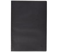 Grafoplas 3070010 - Cartella a 30 buste, formato protocollo, copertina in PVC, colore: nero