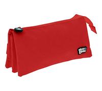 Grafoplás 37545451 Astuccio scolastico a 3 scomparti, colore: rosso, 23,5 x 12 x 14 cm, Bits & Bobs