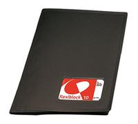 Grafoplas 39323010 - Cartella con 30 custodie con doppia spirale, formato protocollo, colore: nero
