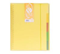 Grafoplas 39424060 - Cartellina portadocumenti rimovibili, formato A4, giallo, 40 buste