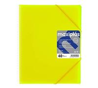 Grafoplas 39834661 - Cartellina con 40 buste, colore: giallo fluo, A4