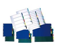 Grafoplás 40260100-Separatore PVC, a 5 posizioni, 16 foratrici, formato A4, dimensioni contenute, confezione da 30