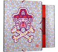 Grafoplás 82401950 Collezione Katuki Saguyaki Cartellina con elastici e alette, Modello Hearts, Folio