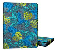 Grafoplás 82401964 Collezione Diverse Cartella 3 Alette, Modello Leafs, Folio