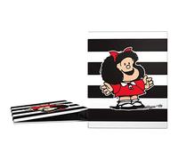 Grafoplás 88141948-carpeta Anelli A4 motivo Mafalda Righe, 4 anelli da 25 mm