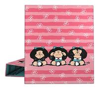 Grafoplas 88172657. Raccoglitore ad anelli A4, 4 anelli misti 40 mm, plastificato soft anti-impronte, collezione Mafalda, saggezza