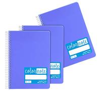 Grafoplás 98533264 - Confezione da 3 quaderni a righe A5, copertina in polipropilene, colore lavanda, certificati FSC, serie Color Note