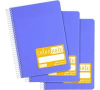 Grafoplás 98537364 - Set di 3 quaderni scolastici A5, Pauta 2,5 mm, copertine in polipropilene, colore: Lavanda, serie Color Note