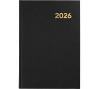 Grafoplas - Agenda 2026 Giorno per Pagina 2026 Bretagna, nera, 14,5 x 21 cm, spagnolo, copertina rigida e punto di lettura, 288 pagine, carta bianca 70 g certificata FSC, include pianificazione e