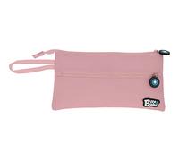 Grafoplás | Astuccio scolastico piatto | rosa chiaro | 2 tasche | 23,5 x 12 cm | bits&bob | Colori morbidi, Rosa Soft, 23,5x12cm, Scuola