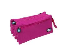Grafoplás | Astuccio scolastico quattro scomparti | Fucsia | 23 x 12 cm | bits&bob | Colori vivaci, fucsia, 23x12cm, Scuola