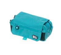 Grafoplás | Astuccio scolastico tre scomparti con bavero | turchese| bits&bobs| colori vivaci| 23 x 10 x 10 cm | Include orario e zona identificazione, turchese, 23x10x10cm, Scuola