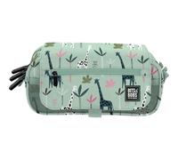 Grafoplas - Astuccio scuola tre scomparti con bavero, bits&Bobs, Verde, 23x10x10cm, giungla