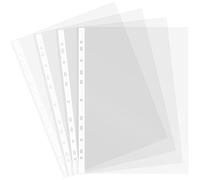 Grafoplás | Borsa 10 buste in plastica A4 | trasparente vetro | polipropilene di qualità extra | dorso rinforzato | 11 trapani | perfetti per proteggere documenti di ufficio e scuola