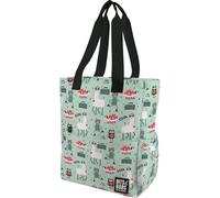 Grafoplas - Borsa tote con cerniera Bits&Bobs Party, 37,5 x 31 x 14 cm, 14 litri, scomparto speciale portatile, base rinforzata, maniglia e tracolla regolabile, tasche interne ed esterne