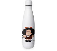 Grafoplas - Bottiglia termica riutilizzabile, Mafalda Amici, acciaio inox, 500 ml, bevande fredde (24 ore) e calde (12 ore), ideale come regalo