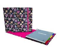 Grafoplas Carpesano - Anelli A4, Carpebook Bits&Bobs Cute, include ricambio + divisori + planner + adesivi + busta trasparente, perfetto per le scuole
