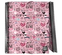 Grafoplás | Cartella buste in plastica A4 | Coperchi flessibili | Spirale PVC | 30 Fodere in Polipropilene | Collezione Design Bits&Bobs Pop Up Design Sweet | Massiplas | Perfetto materiale scolastico