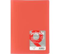 Grafoplas - Cartella buste trasparenti, formato a libro, corallo, 30 fodere polipropilene, serie poliple opache, prodotte in Spagna, copertine flessibili, perfetta per l'archiviazione di documenti
