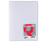 Grafoplas - Cartella con 30 buste, formato protocollo, Tapas PP Folio trasparente